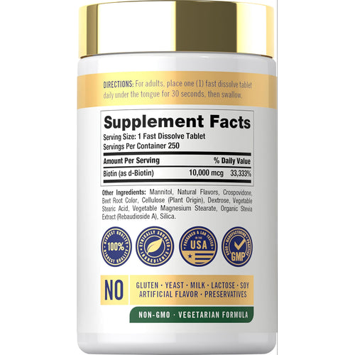 View 2 Biotina 10000mcg | 250 Comprimidos