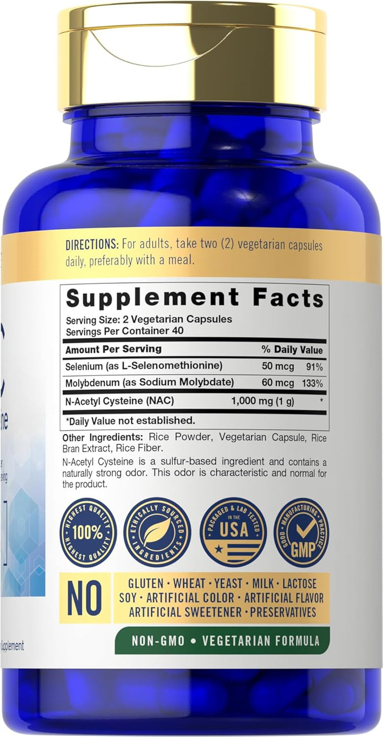 N-Acétyl Cystéine 1000mg par portion | 80 Capsules