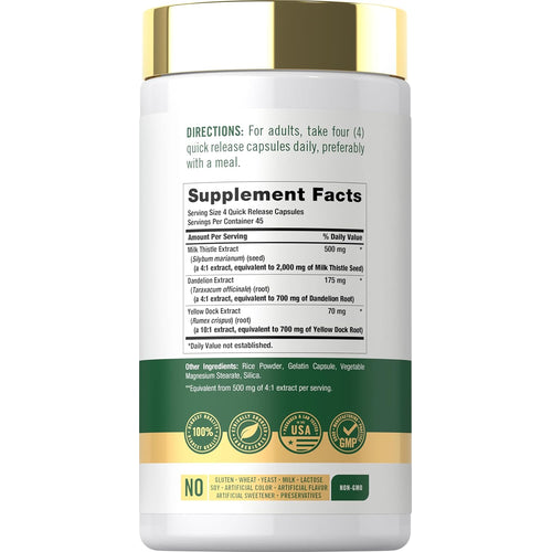View 2 Milk Thistle Complex | 180 Capsules
