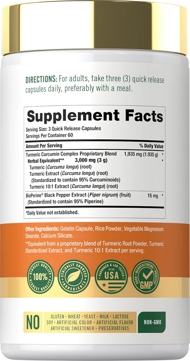 Kurkuma-Curcumin-Komplex | 180 Kapseln