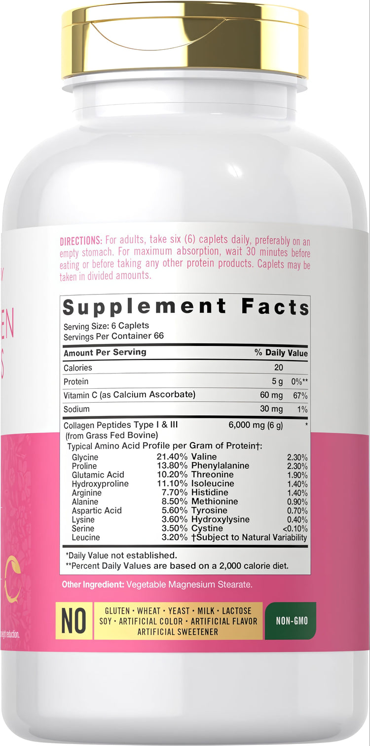 Péptidos de Colágeno con Vitamina C | 400 Comprimidos