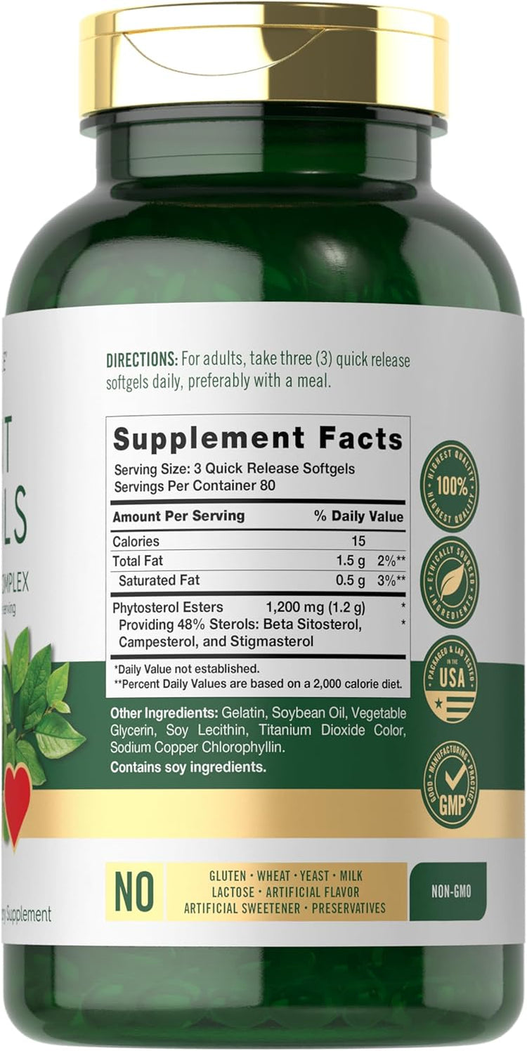 Plant Sterols 1200mg per serving | 240 Softgels