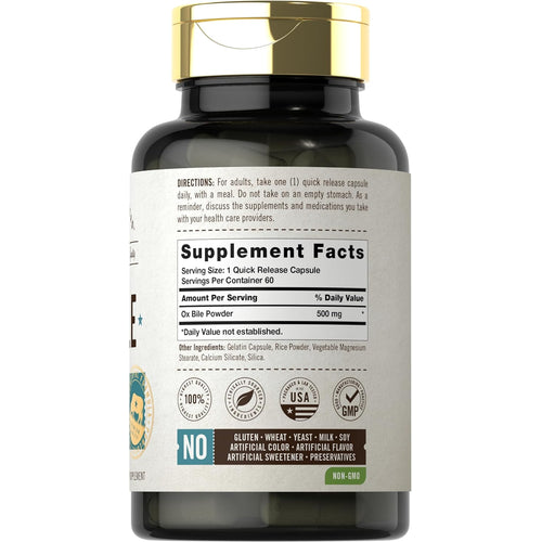 View 2 Bile de Boi 500mg | 60 Cápsulas