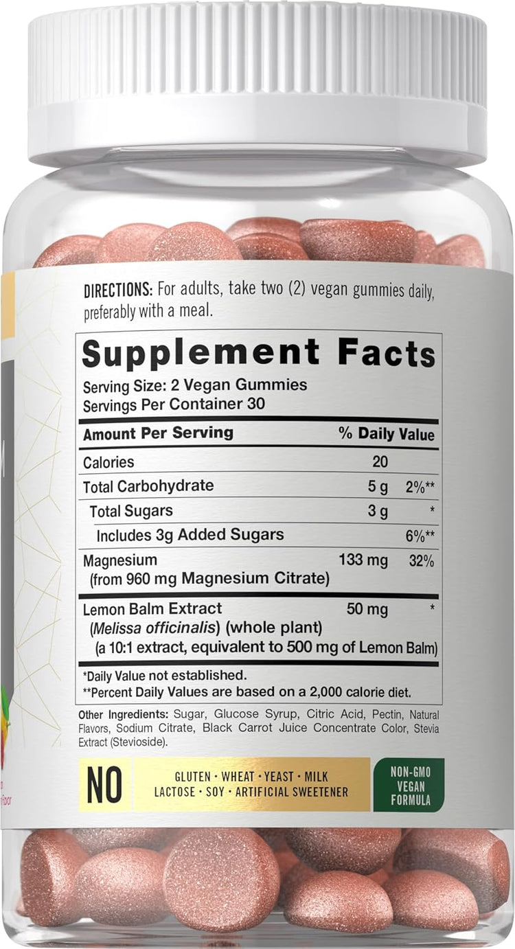 Magnesium 200mg per serving | 60 Gummies