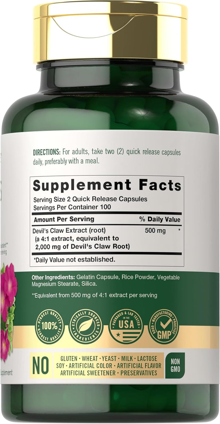 Devil's Claw 2000mg per serving | 200 Capsules