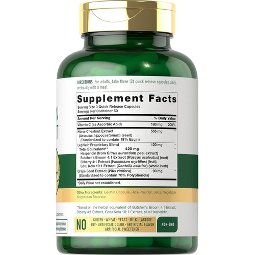 View 2 Leg Vein Support | 180 Capsules