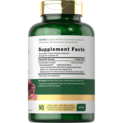 View 2 Irish Sea Moss | 150 Capsules