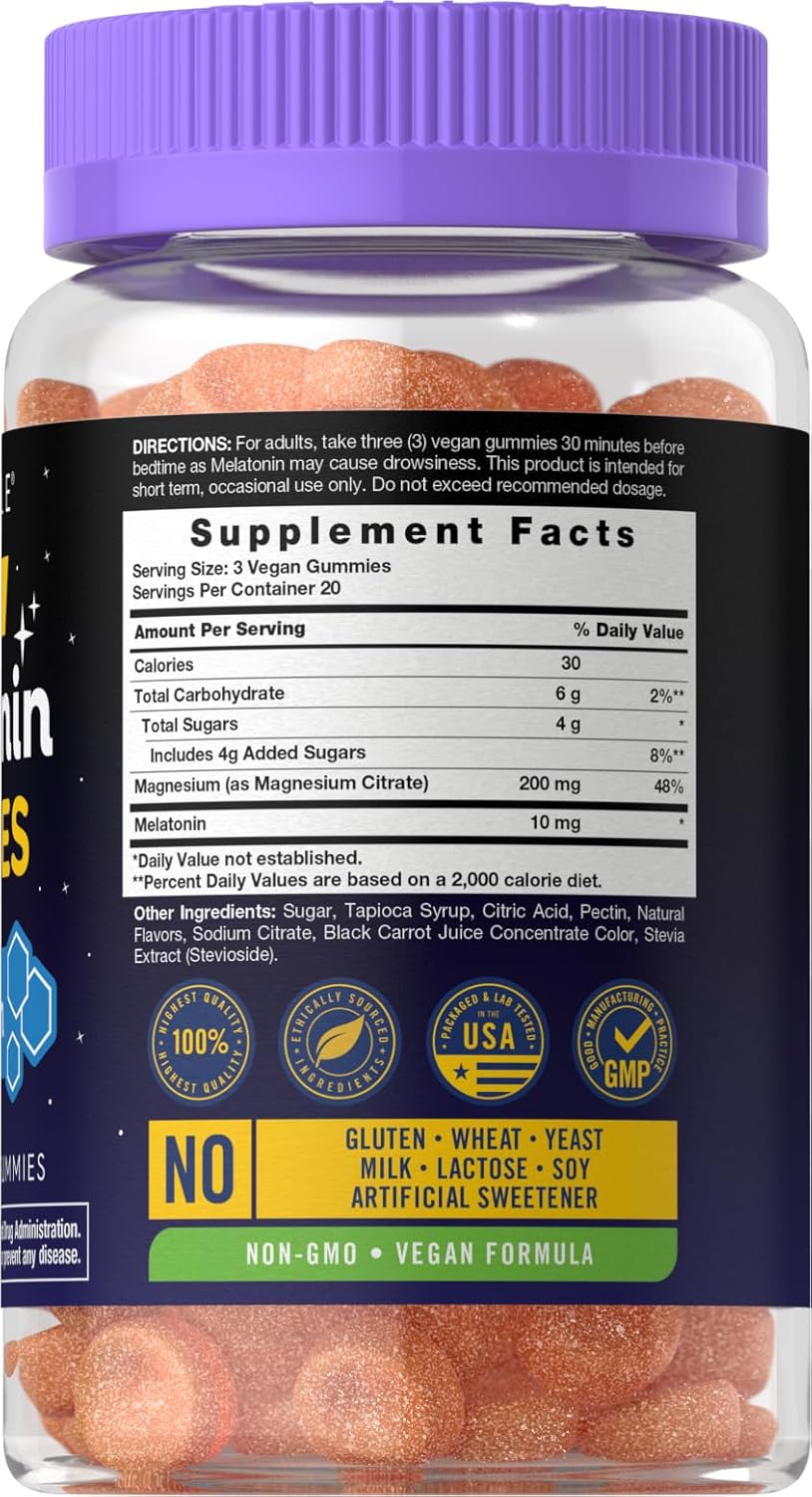 Melatonin 10mg per serving | 60 Gummies