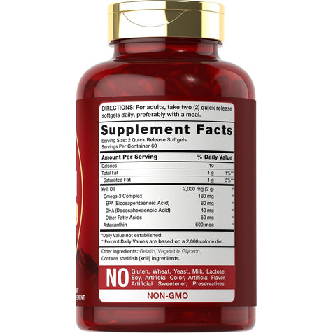 Antarctic Krill Oil 2000mg per serving | 120 Softgels