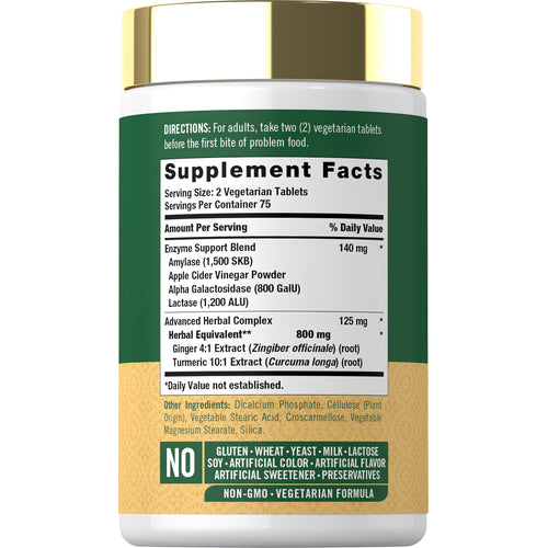 View 2 Supplement Facts panel for Carlyle Opti-Bean, 150 tablets.