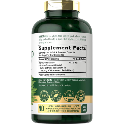 View 2 Sweet Wormwood | 200 Capsules