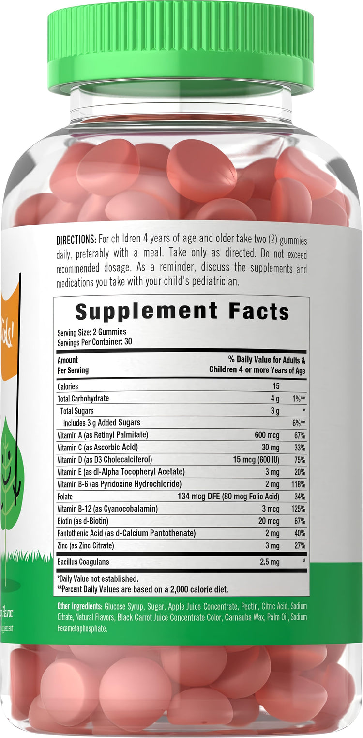 Multivitaminico con Probiotici per Bambini | 60 Gummies