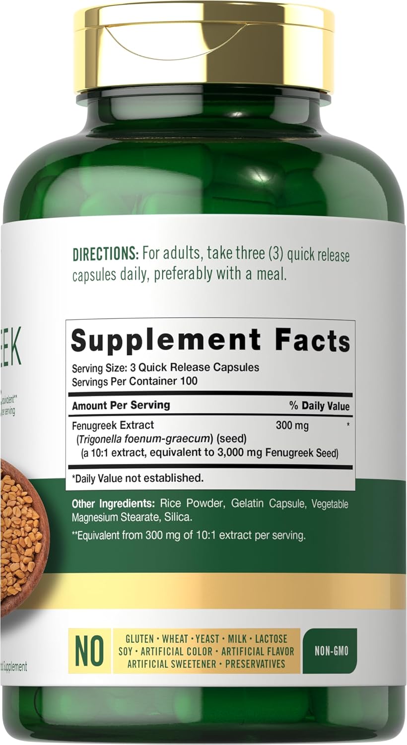 Fenugreek 3000mg | 300 Capsules