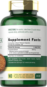 Fenugreek 3000mg | 300 Capsules