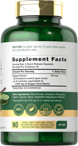 Guggul Extract 1500mg | 180 Capsules