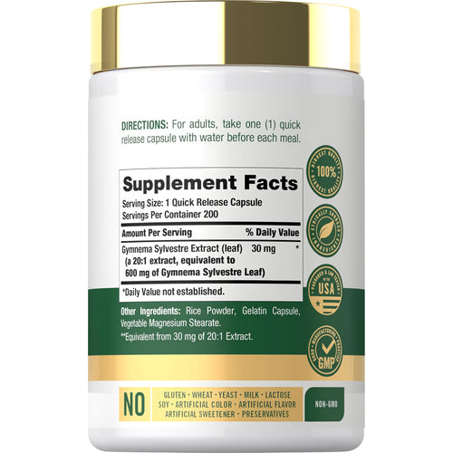 View 2 Gymnema Sylvestre Leaf Extract | 200 Capsules