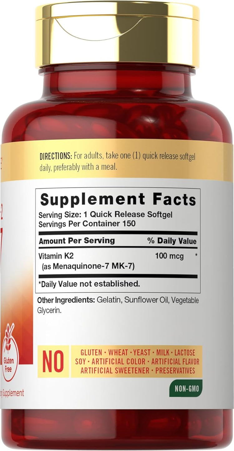 Vitamin K-2 100 mcg | 150 Weichkapseln