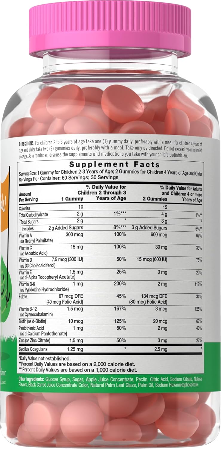 Multivitamínico com Probióticos para Crianças | 60 Gomas