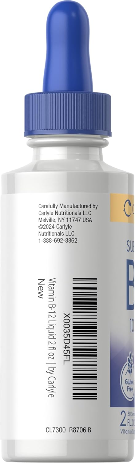 Vitamina B-12 10000mcg por porção | 2oz Líquido