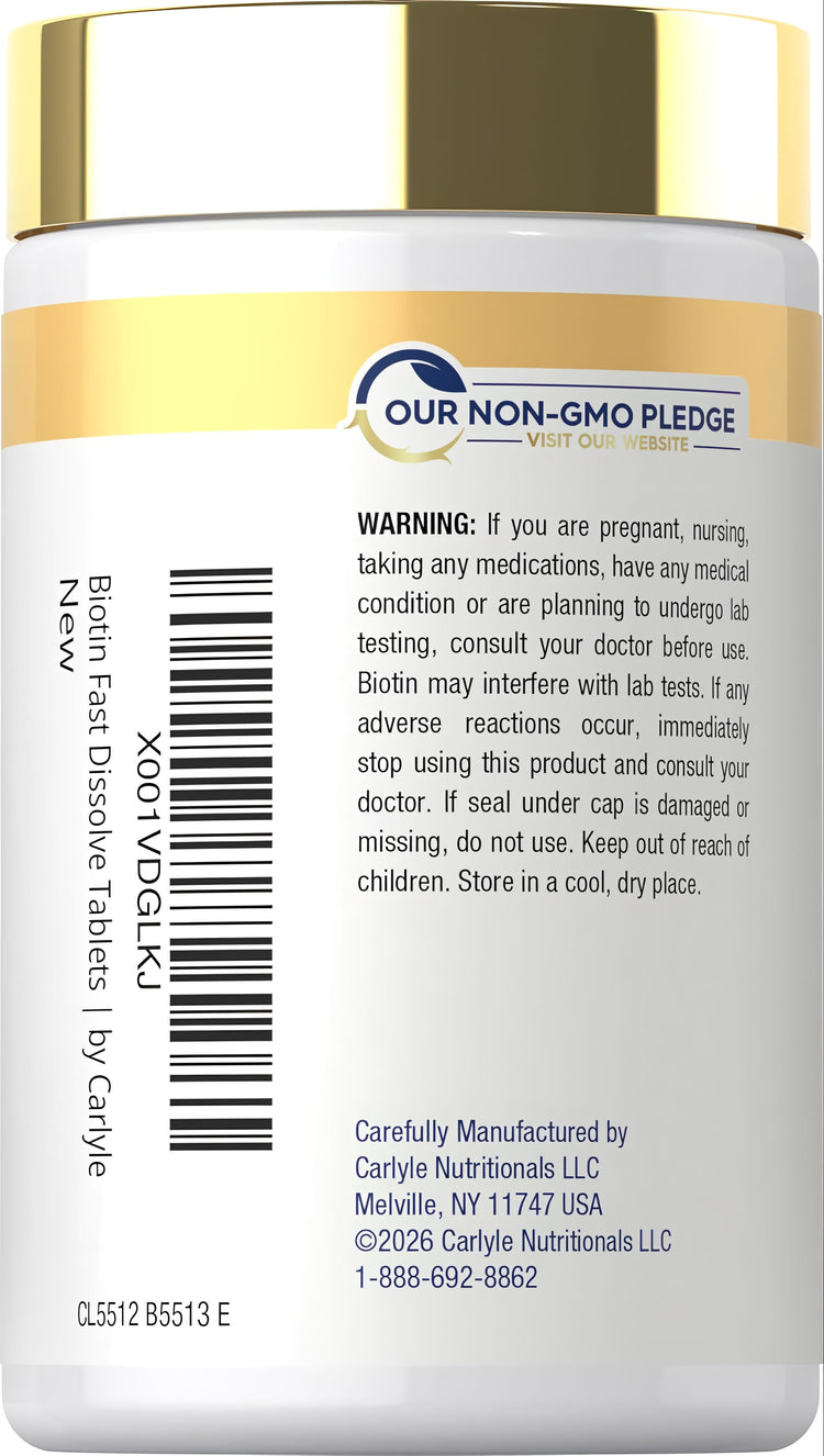 Biotina 10000mcg | 250 Comprimidos
