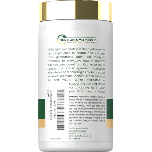 View 3 Bottle of CL Bacopa Monnieri 2000mg, containing 180 capsules.