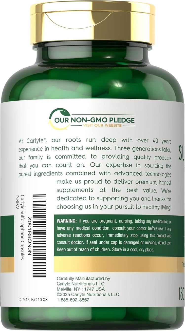 Sulforaphane Broccoli Sprout 400mcg | 180 Capsules