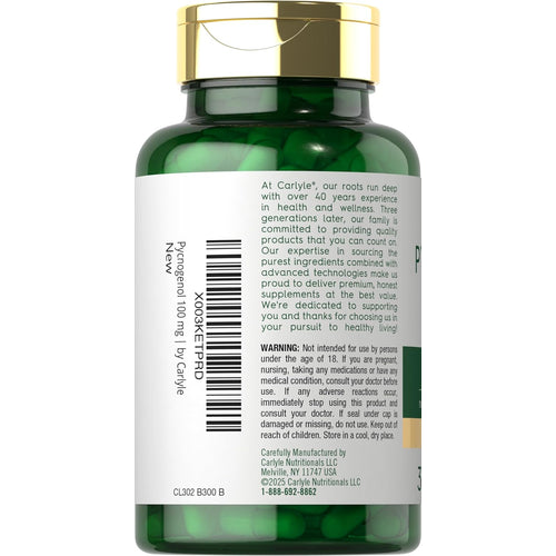 View 3 Pycnogenol 100mg per serving | 30 Capsules