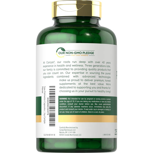 View 3 Saw Palmetto Extract | 250 Capsules