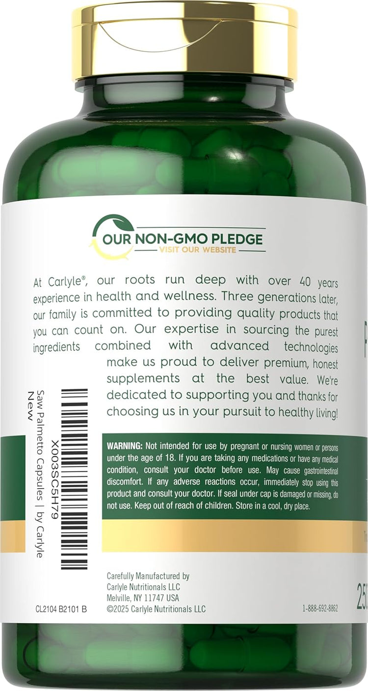 Saw Palmetto Extract | 250 Capsules