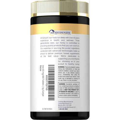 View 3 Sulfato Ferroso de Hierro 65 mg | 400 Tabletas