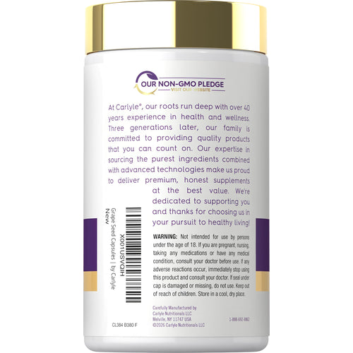 View 3 CL Grapeseed Extract bottle with 240 capsules.