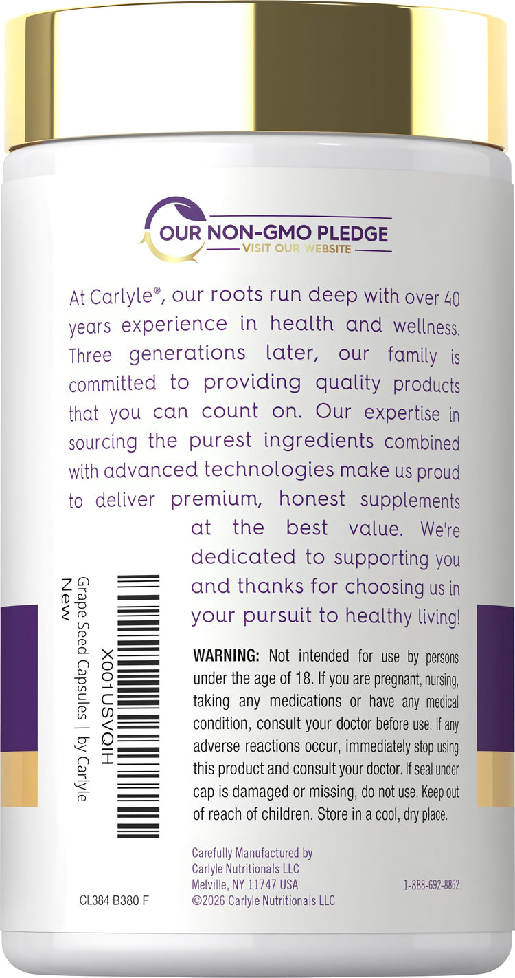CL Grapeseed Extract bottle with 240 capsules.