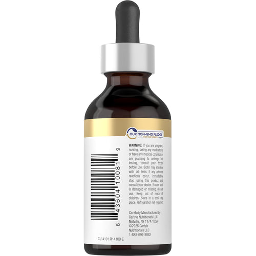 View 3 CL Biotin 10mg/mL Liquid in a 2 fl oz bottle, available for purchase. Supplement designed to support hair, skin, and nail health.