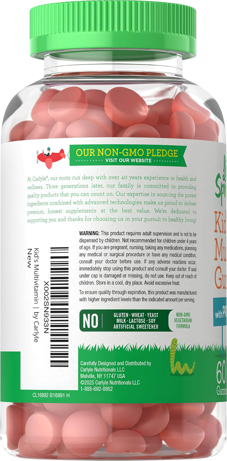 Multivitaminico con Probiotici per Bambini | 60 Gummies
