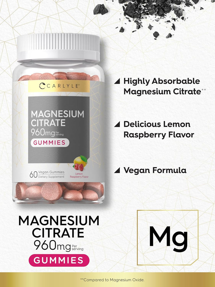 Magnesium 200mg per serving | 60 Gummies