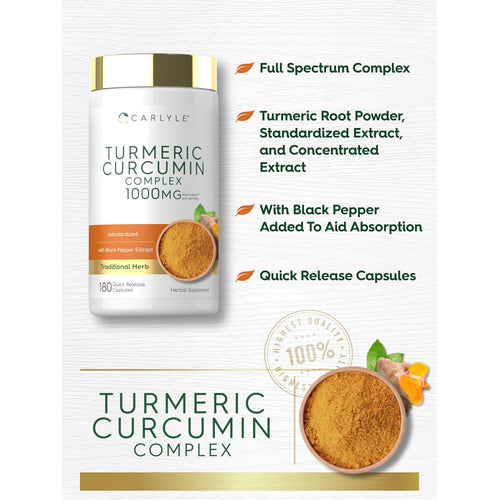View 4 Curcuma Curcumina con Pepe Nero | 180 Capsule