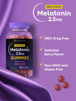 Load image into Gallery viewer, Melatonin 2.5mg | 90 Gummies
