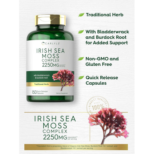View 4 Irish Sea Moss | 150 Capsules