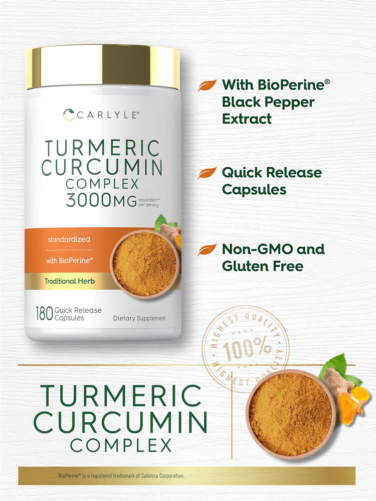 Kurkuma-Curcumin-Komplex | 180 Kapseln
