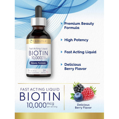View 4 Product highlights graphic stating Premium Beauty Formula, High Potency, Fast Acting Liquid, Delicious Berry Flavor.