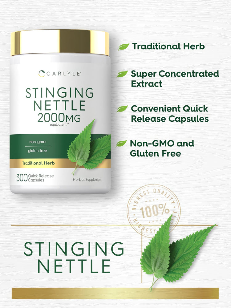 Stinging Nettle Leaf Extract | 300 Capsules