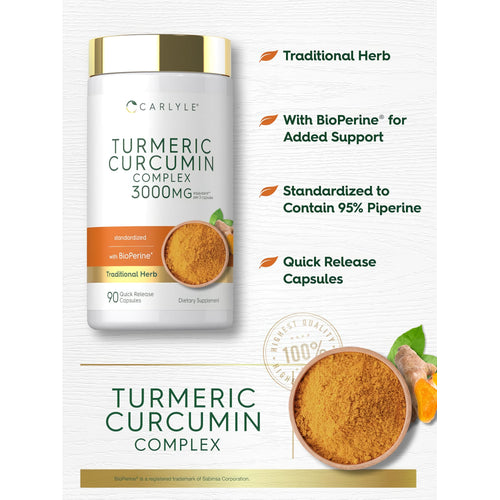 View 4 Turmeric Curcumin Komplex | 90 Kapseln