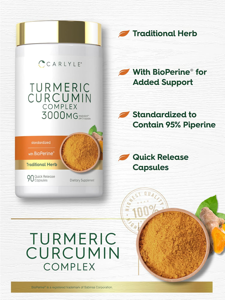 Turmeric Curcumin Komplex | 90 Kapseln
