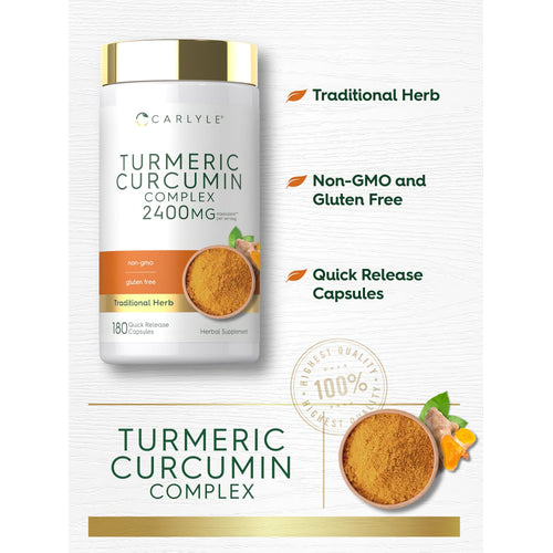 View 4 Turmeric Curcumin | 180 Capsules
