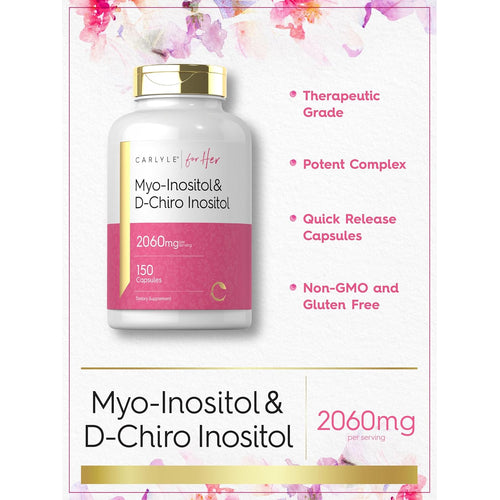 View 9 Mio-Inositol y D-Chiro Inositol 2060mg por porción | 150 Cápsulas