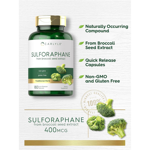 View 4 Sulforaphane Broccoli Sprout 400mcg | 180 Capsules