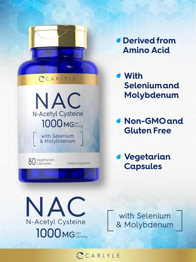 N-Acétyl Cystéine 1000mg par portion | 80 Capsules
