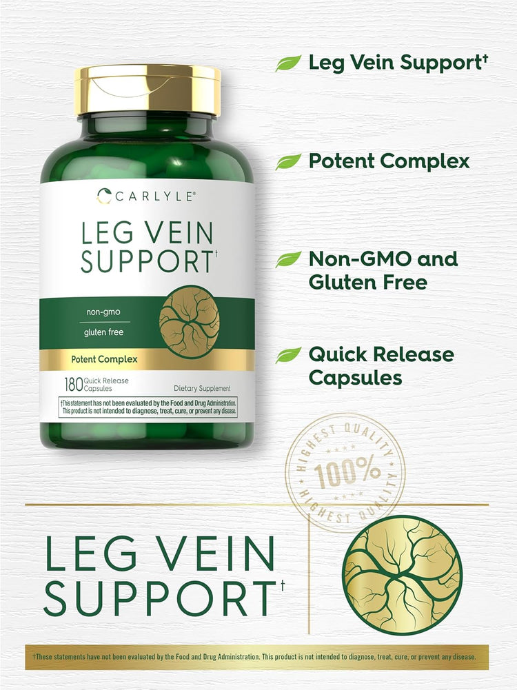 Supporto per Vene delle Gambe | 180 Capsule