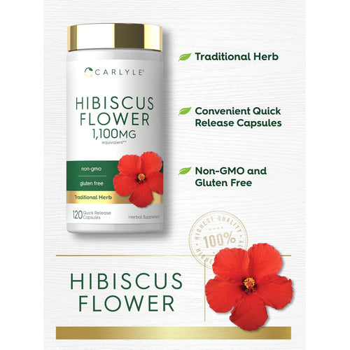 View 4 Product highlights graphic stating Traditional Herb, Convenient Quick Release Capsules, Non-GMO, and Gluten Free benefits.