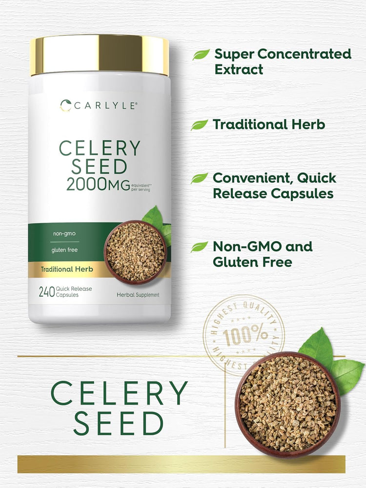 Product highlights graphic stating Super Concentrated Extract, Traditional Herb, Convenient, Quick Release Capsules, Non-GMO, Gluten Free.
